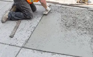 Professional repairing a concrete floor in Pembroke Pines, FL