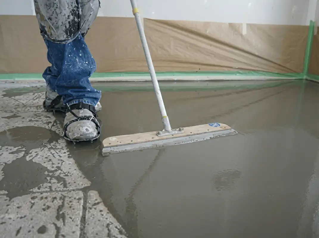Uneven floor being professionally repaired in Pembroke Pines, FL